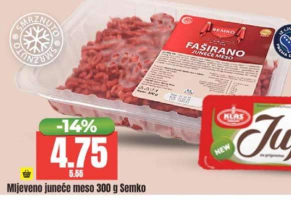 Mljeveno juneće meso 300 g Semko