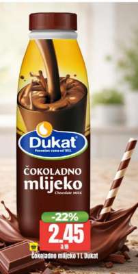 Čokoladno mlijeko 1 L Dukat