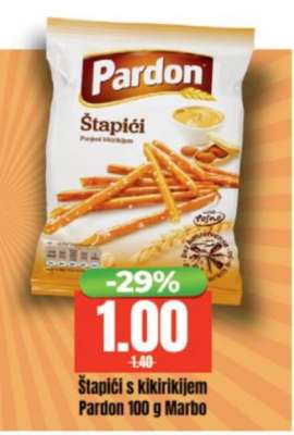 Štapići s kikirikijem Pardon