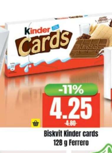 Biskvit Kinder Cards