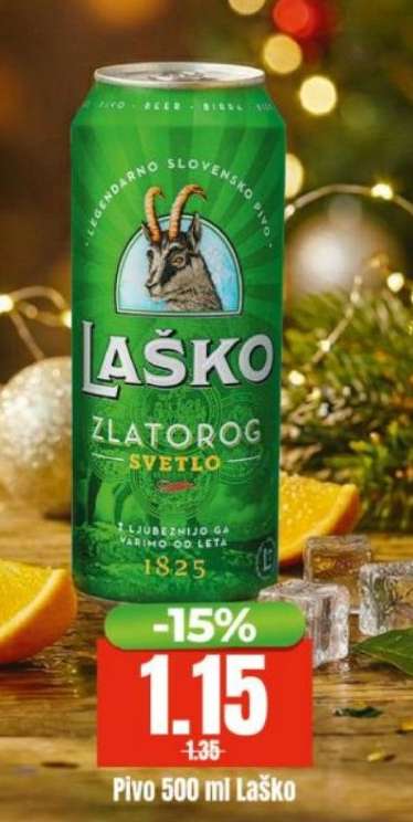 Pivo 500 ml Laško