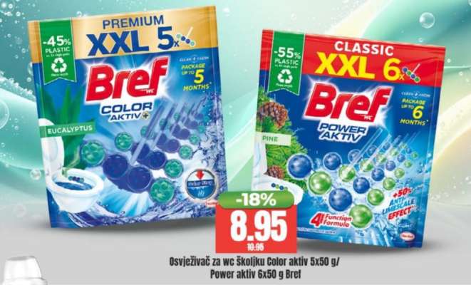 Bref Color aktiv 5x50 g / Power aktiv 6x50 g