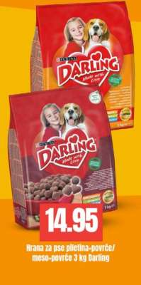Hrana za pse piletina-povrće/meso-povrće 3 kg Darling
