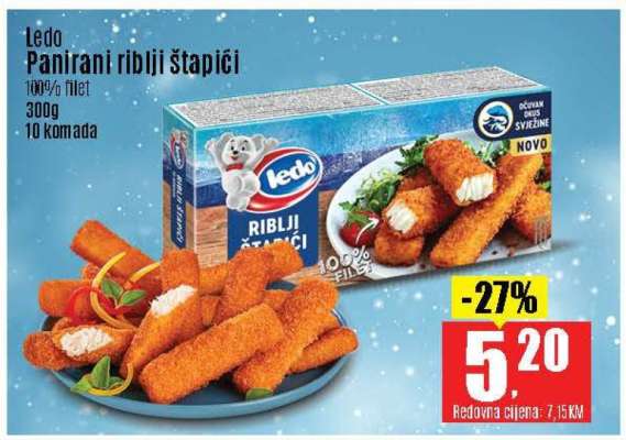 Ledo Panirani Riblji Štapići