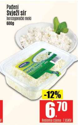 Pađeni Svježi sir hercegovački meki