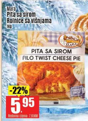 Mara Pita sa sirom Rolnice sa višnjama