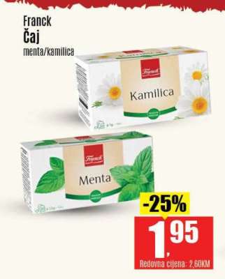 Franck Čaj menta/kamilica