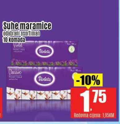 Suhe maramice Violeta