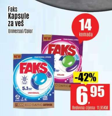 Faks Kapsule za veš