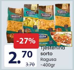 Tjestenina sorto Ragusa
