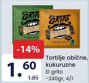 Tortilje obične, kukuruzne