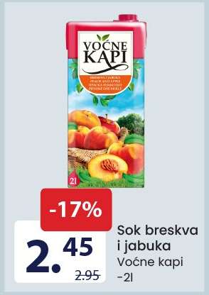 Sok breskva i jabuka