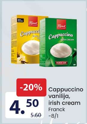 Cappuccino vanilija, irish cream