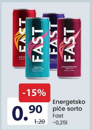 Energetsko piće sorto Fast