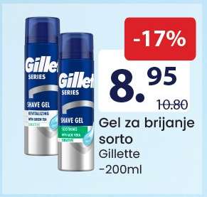 Gel za brijanje sorto Gillette