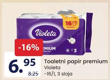 Toaletni papir premium Violeta