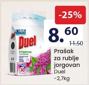 Duel Prašak za rublje jorgovan