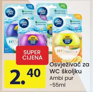 Osveživač za WC školjku Ambi pur