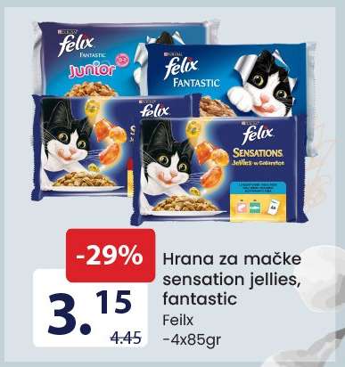 Hrana za mačke sensation jellies, fantastic