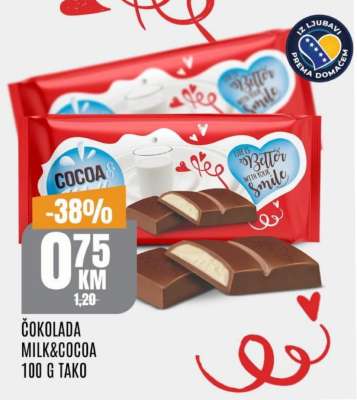 Čokolada Milk&Cocoa