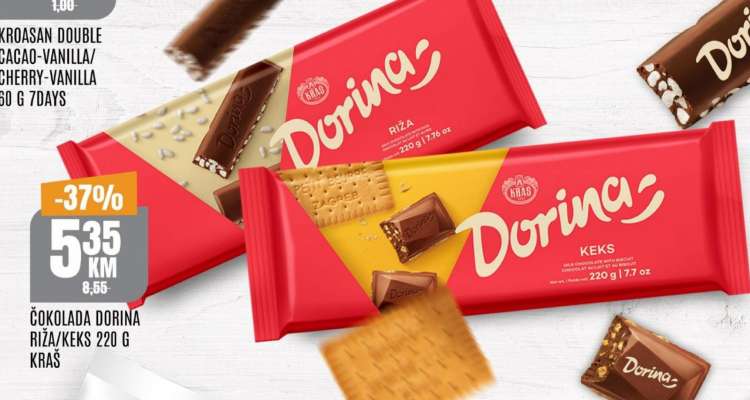 Čokolada Dorina Riža/Keks