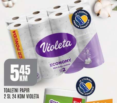 Toaletni papir Violeta