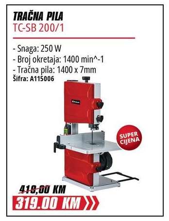 TRAČNA PILA TC-SB 200/1