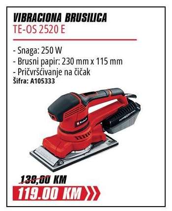 Vibraciona brusilica TE-OS 2520 E