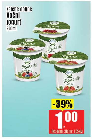 Zelene Doline Voćni jogurt