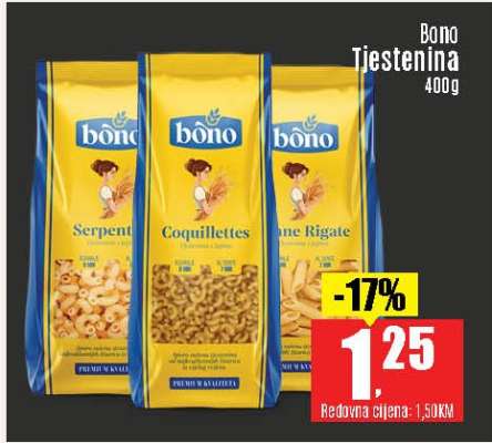 BONO tjestenina