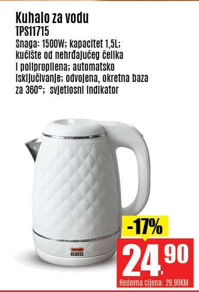 Kuhalo za vodu TPS11715