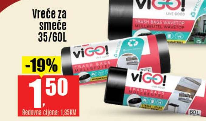 Vreće za smeće 35/60L