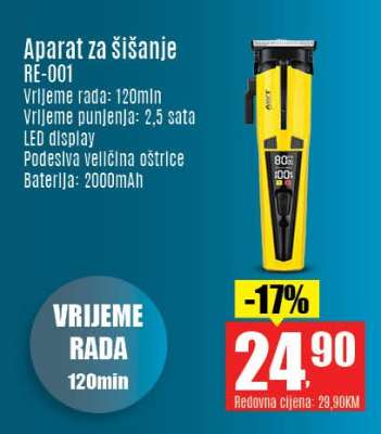 Aparat za šišanje RE-001