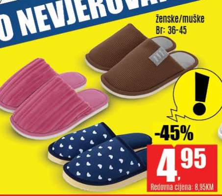 Ženske/muške papuče