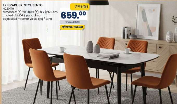 TRPEZARIJSKI STOL SENTO