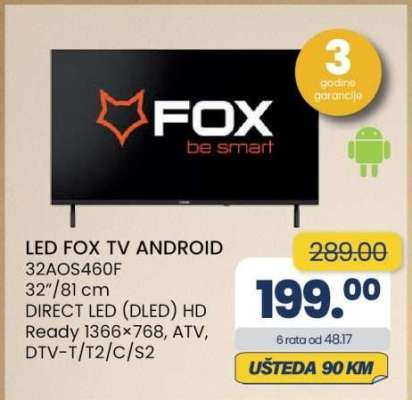 LED FOX TV ANDROID 32AO5460F