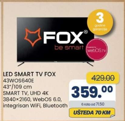 LED SMART TV FOX