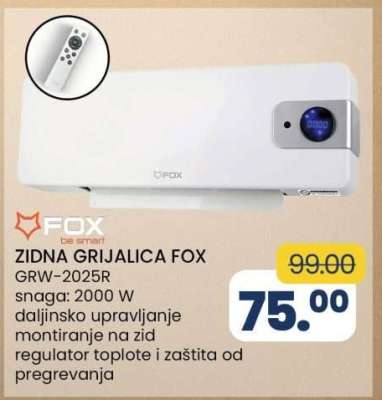 ZIDNA GRIJALICA FOX