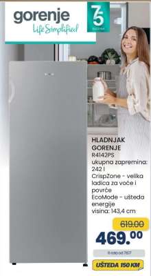 HLADNJAK GORENJE R4142PS