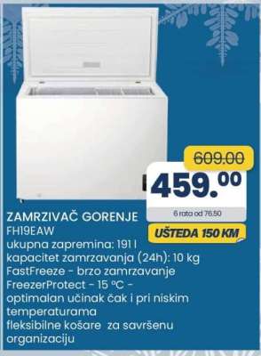 ZAMRZIVAČ GORENJE FH19EA
