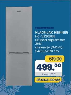 HLADNJAK HEINNER HC-VS268ISE