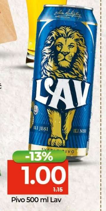 Pivo 500 ml, Lav