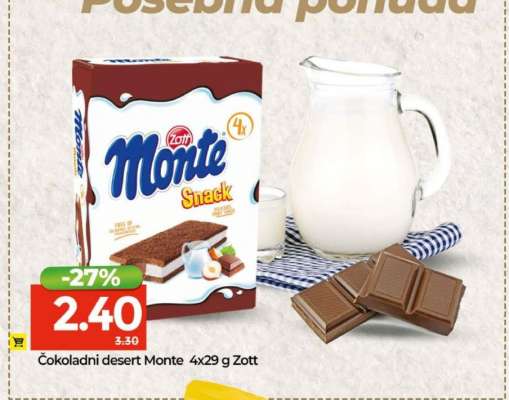 Čokoladni desert Monte