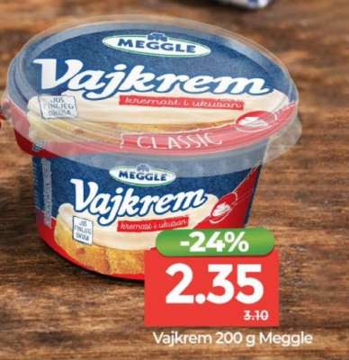 Vajkrem 200 g Meggle