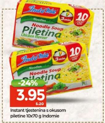 Instant tjestenina s okusom piletine 10x70 g Indomie