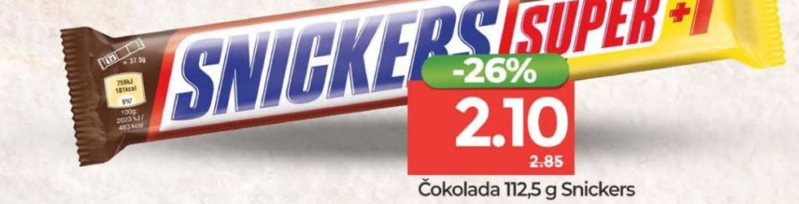 Čokolada 112,5 g Snickers