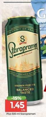 Pivo 500 ml Staropramen