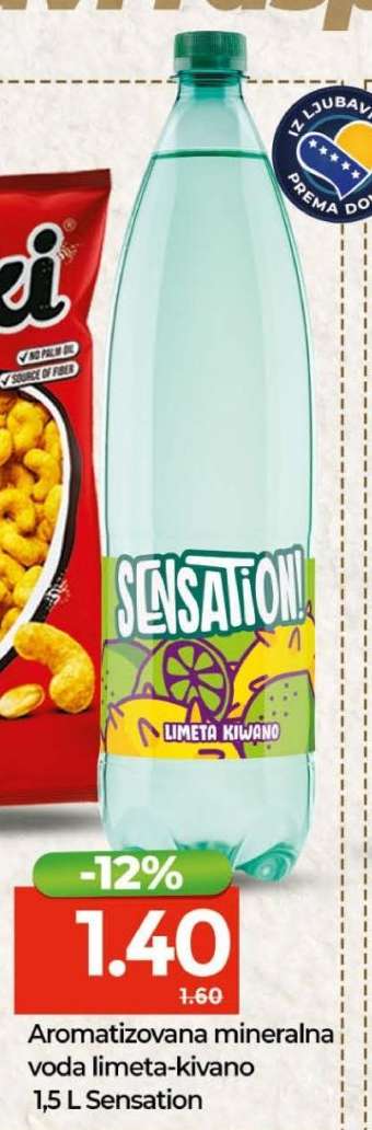 Aromatizovana mineralna voda limeta-kivano