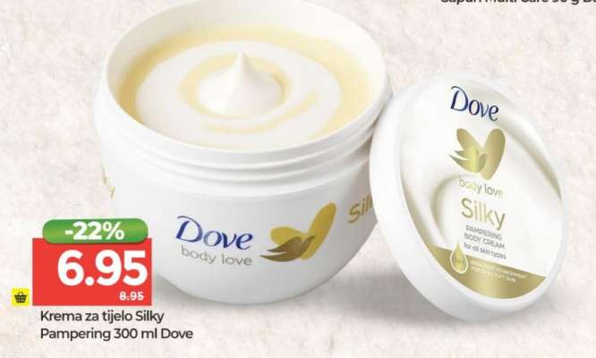 Krema za tijelo Silky Pampering 300 ml Dove