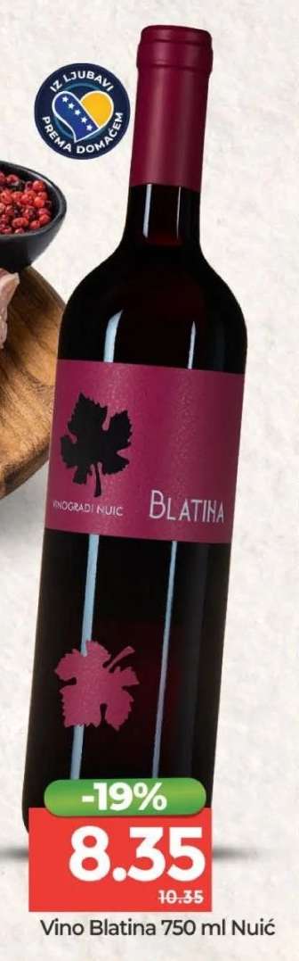 Vino Blatina 750 ml, Nuić